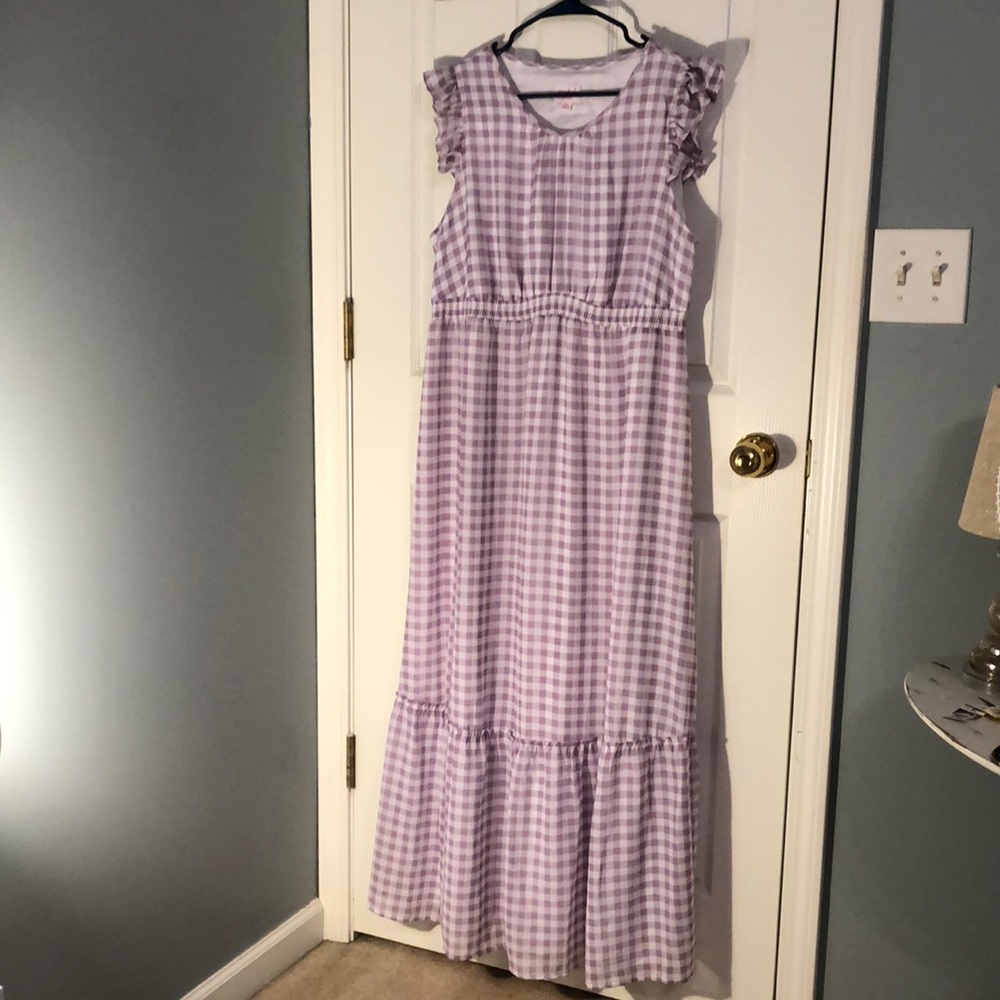 Isabel maternity by Ingrid & Isabel gingham print maxi dress